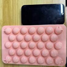 1 个随机尺寸带盖冰格（小/中/大），冰箱冰格模具，迷你圆形冰球制作模具，适合茶、咖啡