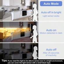 1pc Rechargeable LED Motion Sensor Light, Suitable For Cabinet, Wardrobe, Bedroom And Stairs Lighting, Charging Function, Atmosphere Creation, Fashionable Design - Warm Light - View 6