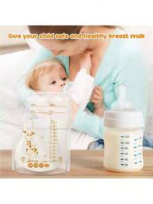 Bolsas De Almacenamiento De Leche Materna, Bolsas De Lactancia Con Canalón Y Soporte - transparente - Ver 7