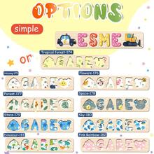Name Puzzle, Personalized Puzzle, 1st Birthday Baby Girl, Christmas Gift, Wooden Toy, Custom Name Logo, Personalized Name Wooden Puzzle Toddler Learning Toy Block Custom Gift Preschool Early Education Toy Boy Girl Easter Christmas Christmas Birthday Gift For Kids - Candy, Nothing Else. - View 6