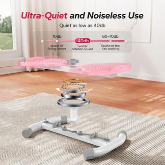 Waist , Ab Machine With 136KG Weight Capacity, Abs Workout For Slim Waist And Core Ab Exercise, Noiseless Ho...