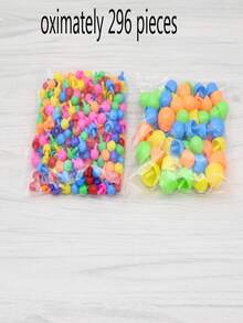 296pcs DIY Creative Mushroom Nail Combination Set, Randomly Colored Witches Nail Peg Board