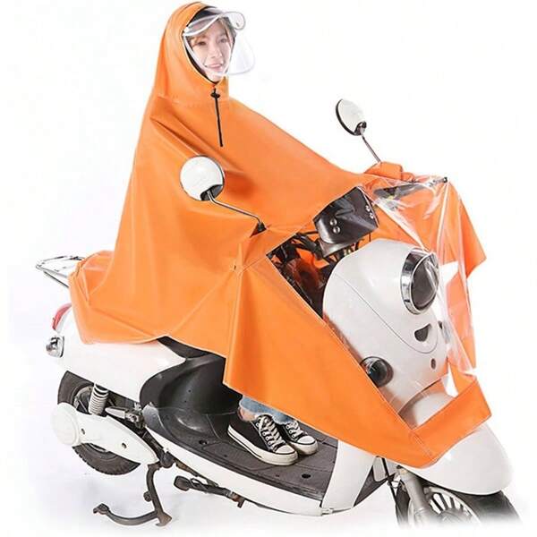 Bike Rain Poncho Adults 5XL, Waterproof Lightweight Breathable Cycling Raincoat With Full Body, Motorcycle Scooter Unisex Rain Gear Outdoor Commuting