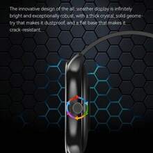 智能手表，配备2.01英寸大屏幕、无线5.3系统、200mAh大容量电池，兼容安卓智能手机，支持无线通话、睡眠追踪、计步器等功能——男女皆宜——理想的圣诞礼物 - 彩色 - 查看 10