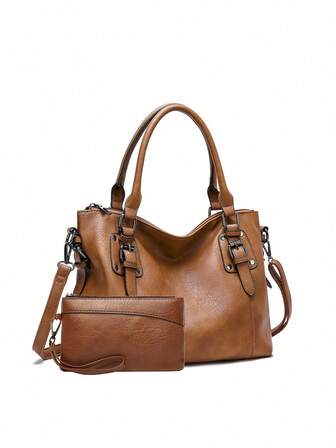 Nueva bolsa de mano retro minimalista de gran capacidad y de moda