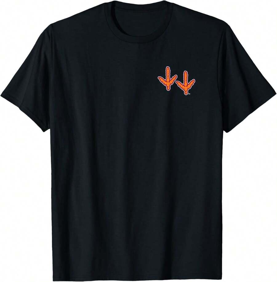 Virginia Tech Hokies Mascot HokieBird Front_Back Black T-Shirt - màu đen - Xem 1