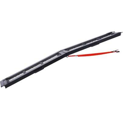 80" Steel Loading Ramp, Cart Ramp, Truck Ramp, Loading Board, 500LBS Capacity, Portable Motorcycle Ramp, Folding ATV Ramp For Pick Up Truck, Black, Pack Of 1