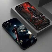 Funda de teléfono N- Gaiden compatible con  17,16,15,14,13,12,11 Plus, Pro Max, XS, X, XR, SE, Mini, 8, 7, funda de silicona suave negra, funda compatible con  17, funda de  17 Pro, funda de  17 Pro Max - z4 - Ver 3