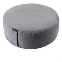 Round Meditation Cushion Yoga Mat - Made Of Polypropylene And Canvas, Comfortable And Soft, Suitable For Meditation And Yoga Practice, Multipurpose Tatami Mat, Can Be Used For Zen - Gray Single Pack, Also Available In Blue And Green - Multicolor - View 4