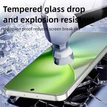 4片装钢化玻璃膜，兼容VIVO V50 V40 V30 Lite SE X300 X200 S30 Pro Mini SE Y500 Y400 Y300 Y200 Y39 Y29 Y19 Y58 Y38 Y37 Y28 Y36 IQOO Neo Z 11 10 9 8 7 Pro 15 13 12 11 Z10 Z9 Turbo + Turbo+ 全覆盖钢化玻璃膜，支持超声波指纹解锁 - 無色 - 查看 5