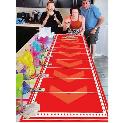 1pc Drinking Game Scroll Scoreboard - Creative Drinking Game For Parties, Ideal Gift For Proposals, Car Parties, Made Of Polyester Material