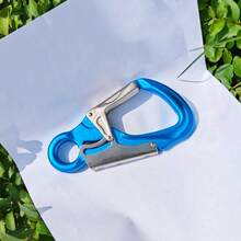 Rock Climbing Quick Hook, 30kN/35kN High Load Capacity Carabiner, Lightweight Aluminum Alloy Climbing Buckle, Two-Section Climbing Main Lock