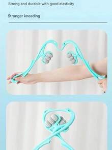 Multi-Functional Manual Neck Massager, Handheld Mini Neck Clamp Neck & Shoulder Massager For Fitness, Home Use Neck, Shoulder, Waist Kneading Massage Device - Multicolor - View 11