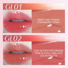 J.M.C.Y Gloss Labial Brilhante, Batom Sólido Hidratante e Não Grudento - GL01 CHÁ GELADO DE MORANGO - Visão 6