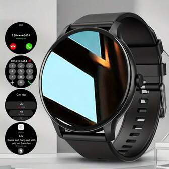智能手表，配备2.01英寸大屏幕、无线5.3系统、200mAh大容量电池，兼容安卓智能手机，支持无线通话、睡眠追踪、计步器等功能——男女皆宜——理想的圣诞礼物