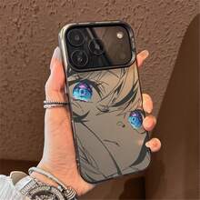 Anime Girl Expressive Art  Case, Shockproof Clear Protective Covers With Vibrant Eye & Emotional Design For Anime Fans - Multicolor - Ver 7