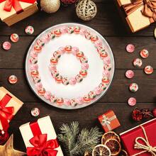 10 pièces Perles de silicone imprimées de Noël mignonnes de 15 mm - Fournitures d'artisanat et perles décoratives de mode pour la création de bijoux DIY, colliers, bracelets, porte-clés, lanyards de badge d'identité et stylos à perles. Cadeau de Noël unisexe pour les artisans, les étudiants, les employés de bureau et les acheteurs de cadeaux - perles en silicone imprimées de Noël - Voir 2
