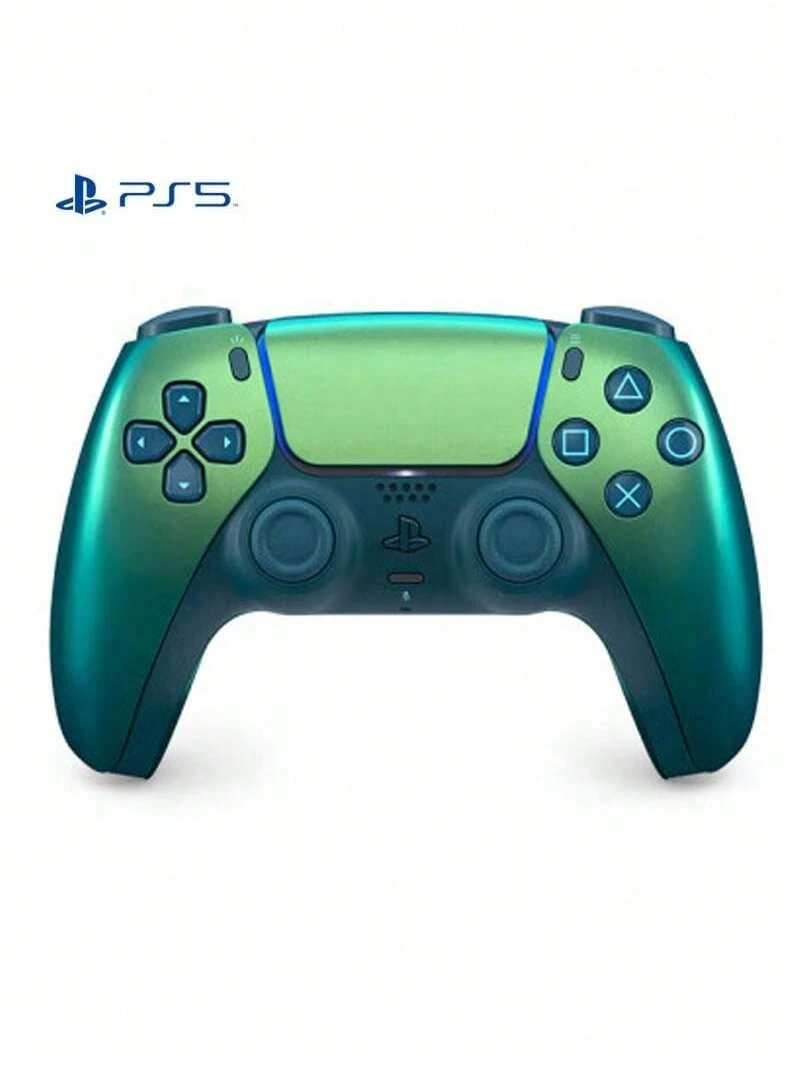 PS5 PlayStation DualSense Wireless Game Controller, PS5 Controller With Adaptive Triggers, Dual Vibration Motors, Official Version, Cosmic Red - Pure Color Teal Green - View 1