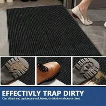 Large Anti-Slip Front Door Mat, Suitable For Indoor Entrance, Anti-Slip Welcome Doormat With Backing, Machine Washable, Anti-Slip Area Rug For Entrance, Kitchen, Living Room, Bedroom, Size: 60*90cm/23.6*35.4 Inches