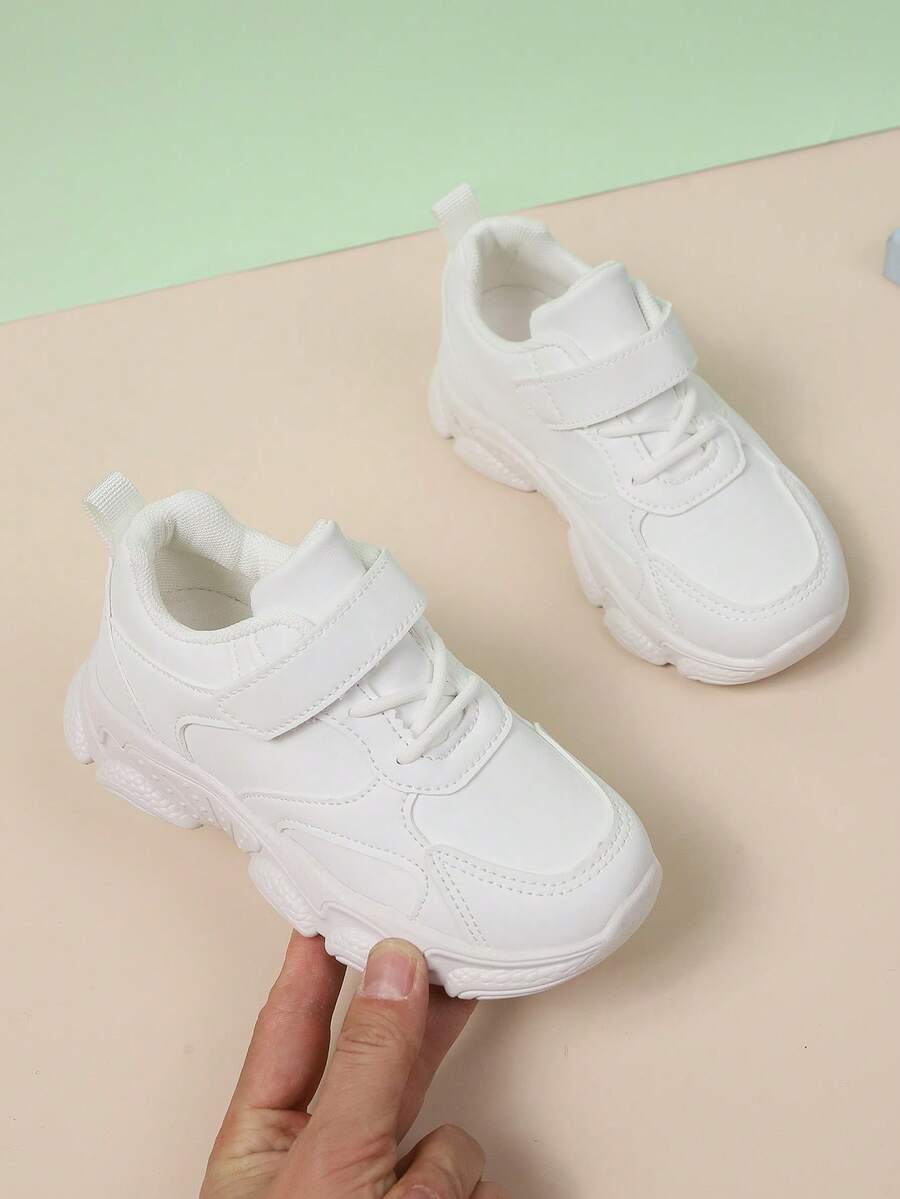 Toddler Boys/Girls Casual Sneakers, Spring/Autumn - White - View 1