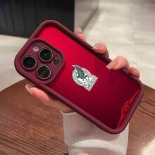 Funda para  con el espíritu del Águila de México y diseño dinámico: un toque moderno para el aficionado apasionado. Compatible con  17,  16,  16 Pro Max,  15,  15 Pro Max,  14,  13,  12 y  11 Pro. Fabricada en TPU resistente para una protección óptima contra golpes. Un regalo ideal para familiares, amigos, aficionados al deporte, cumpleaños, Halloween, Navidad y ocasiones especiales. Ofrece un agarre suave y antideslizante y un diseño artístico vibrante gracias a la impresión UV. ¡Perfecta para celebrar el espíritu y el orgullo de equipo con estilo! - Rojo - Ver 4