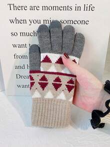 Personalized Winter Gloves, Customizable Name, Comfortable Women's Holiday Gift, Minimalist Modern Men's Winter Accessory, Fluffy Warm Gloves, Customized Winter Gloves, Customized Leather Gloves, Winter Gloves, Letter Combination Gloves, Father's Gift, Mother's Day Gift, Gift For Him, Creative Christmas Gift, Winter Warm Gloves, Thanksgiving, Valentine's Day Gift, Christmas Family Gift, Gift For Loved Ones, Winter Warm Gloves - Style 1 - View 10