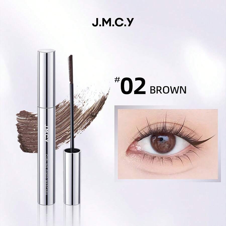 J.M.C.Y 防水纤长卷翘睫毛膏，防晕染，持久不脱妆 - #02 BROWN - 查看 1