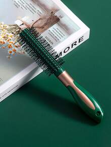 4 piezas Cepillo de pelo con cojín verde esmeralda - Masajeador de cuero cabelludo ventilado y peine para peinar, cepillo cuadrado tipo paleta para cabello rizado y liso, accesorios para el cabello - Multicolor - Ver 17