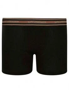 Lupo Kids Cotton Boxer Briefs For Boys - Black - View 2