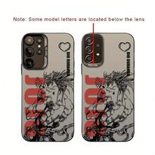 Funda de teléfono popular de anime  para Galaxy S25, S24, S23, S22, S21, S20 FE Ultra Plus 4G/5G - Cubierta trasera mate anti-caída - Mezcla de colores - Ver 5