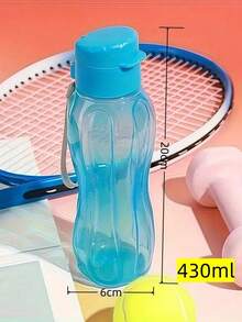 1个600毫升/20盎司大容量塑料运动水壶,带腰带,适合户外健身、运动和旅行 - 彩色 - 查看 20