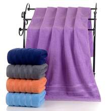 Bath Towel Set Of 8 Pieces - Cotton Absorbent Towels For Bathroom, 2 Luxury Bath Towels 700GSM, 2 Hand Towels, 4 Washcloths, Dark Gray - 淺藍色 - 查看 4