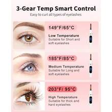 GSYY Heated Eyelash Curlers With USB Intelligent Temperature Control Electric Eyelash Curler Featu 3 Adustable Heat Settings For Makeup Tools Ideal For Achieng A  Long-La Lash Curl In Daily Beauty Routines And Ecial Occasions - trắng - Xem 5