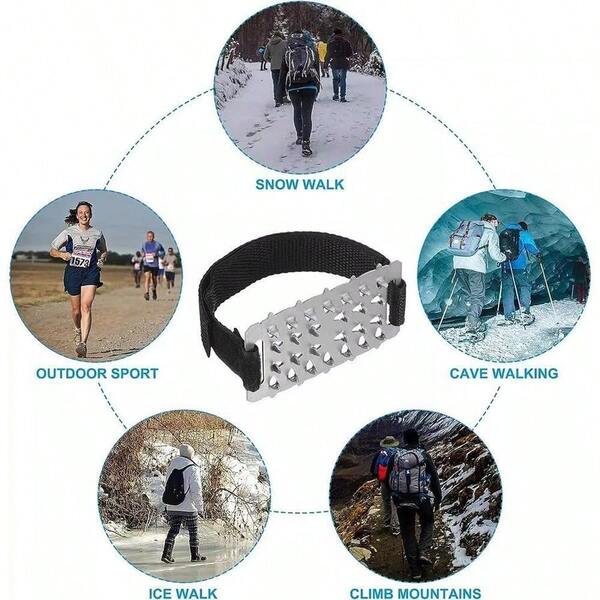 Cleats Snow Traction Cleats 26 Spikes Crampons�� Anti-Slip Snow Shoes Ice Boots Grippers Men Women Hiking, Jogging Walk...