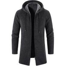 Men Sports Cardigans - Dark Grey - View 1