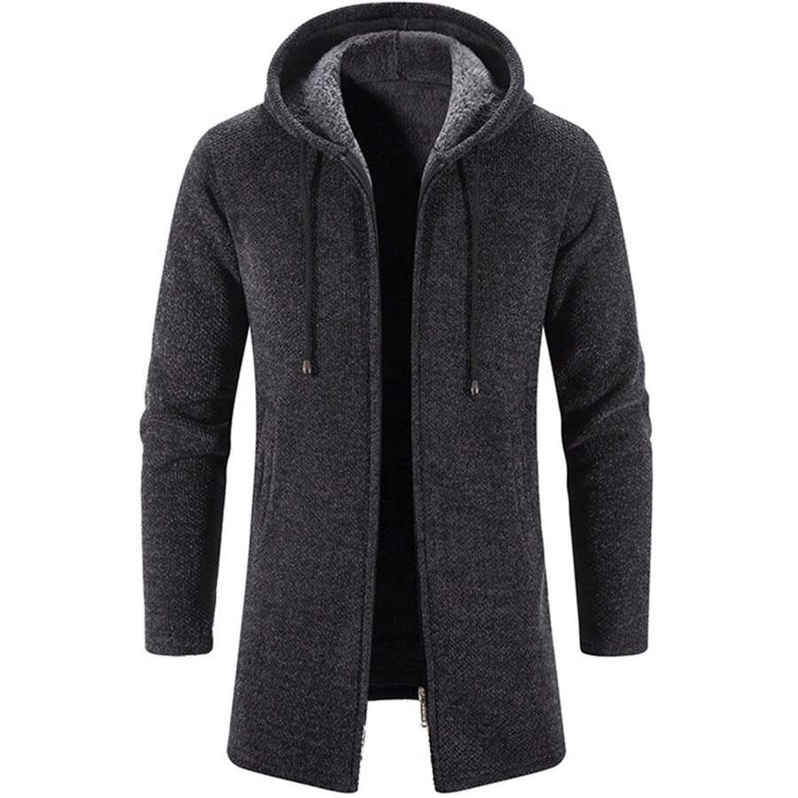 Men Sports Cardigans - Dark Grey - View 1