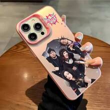 Funda de teléfono M-Mindless S-Self I-Indulgence estilo navidad para 17 16 15 14 13 12 11 Pro Max multicolor mate metálico aurora, regalo festival Christmas navideñas. - z3 - Ver 12