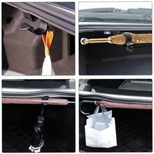 Organizador multifuncional para el coche - Incluye soporte para paraguas, gancho para el maletero, gancho para toallas y otros accesorios de almacenamiento para la organización del interior del coche - Negro - Ver 7