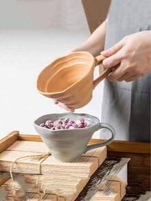 1 pieza Taza de café de cerámica práctica con textura - Multicolor - Vajilla duradera, perfecta para el café y el té diarios, esencial de cocina funcional y de