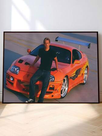 1 st Fast & Furious Walker canvastavla - Ramlös modern väggdekor för hemmet, perfekt present till filmfans, perfekt för rumsdekor