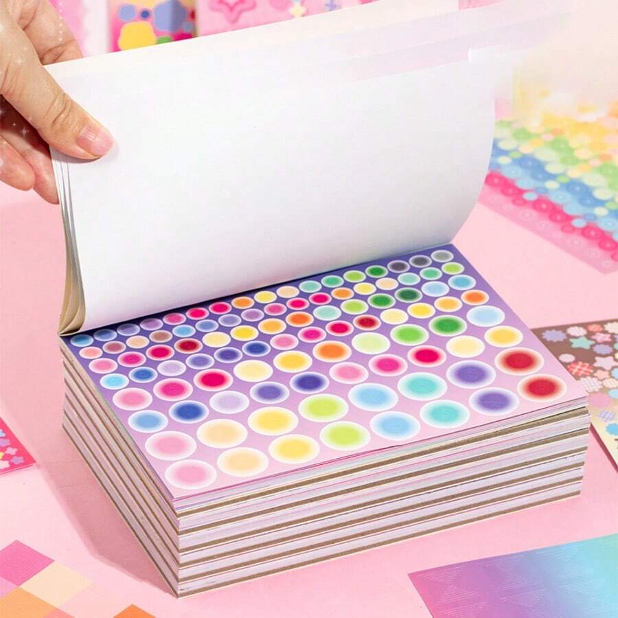 Livro de Adesivos Decorativos da Série Paraíso Colorido com 20 unidades. Ideal para scrapbooking, artigos de papelaria, acessórios para cadernos, molduras decorativas, capas para laptops e celulares, canecas, revistas, estojos, decoração de mesa, volta às aulas, material escolar, scrapbooking, adesivos divertidos, adesivos para laptop, Kindle e celular. - Multicolorido - Ver 1