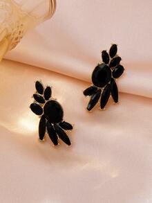 1 Pair Luxury Sparkling Rhinestone Flower Cluster Earrings For Women, Jewelry Accessory For Date, Commute, Party, Sold Without Box - Multicolor - View 10