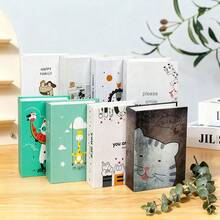 精美卡通纸质相册，可容纳100张6英寸照片，适合作为家庭纪念品和礼物 - 彩色 - 查看 1