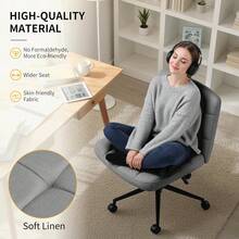 Home Office Chairs - Grey - View 6