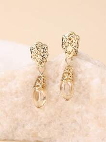 1件天然宝石女士耳环，优雅的阿尔及利亚女士时尚耳环，精致的新娘婚礼派对节日珠宝耳环，适合日常佩戴，情人节配饰 - 彩色 - 查看 6