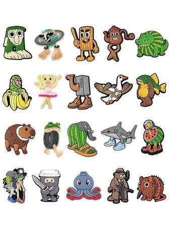 20 piezas de la serie "Shan Hai Jing", perfectamente adecuadas para decoración DIY - agregando encanto a zapatos, bolsos, pulseras o como regalos de fiesta y regalos festivos. Muestra individualidad y es un regalo ideal para cumpleaños, Navidad, San Valentín, adecuado para entusiastas de la moda y coleccionistas.