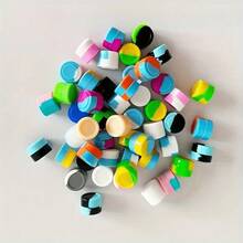 5/10/15/20 piezas Recipientes de silicona reutilizables de 0.07oz, Frascos de almacenamiento y viaje mini y lindos, Botellas cosméticas portátiles y convenientes, Adecuados para varios propósitos