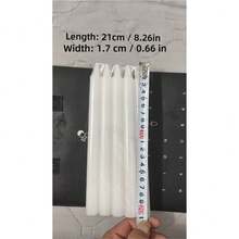 10 Stück weiße/rote gerade Kerzen, große Größe: 21 cm lang x 1,8 cm breit, geeignet für Gebet, Geburtstag, Präsentation, Beichte, Geschenke für Freund/Freundin, Meditation, Altar, Zauber, Hochzeiten, Esszimmertische, saisonale Ereignisse, Schlafzimmer, Esszimmer Dekoration, Outdoor-Camping-Beleuchtung, Valentinstag, Muttertag, Vatertag, Weihnachten, Halloween, Erntedankfest, Brenndauer bis zu 4,5 Stunden - Verschiedenfarbig - Übersicht 14