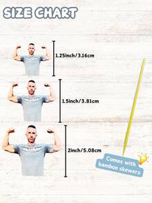 10/25/50/100/150个个性化人物照片蛋糕装饰插牌 - 可定制照片，易于放置在蛋糕上 - 适用于生日、婴儿派对、家庭聚会、节日蛋糕 - 非常适合家庭、DIY派对爱好者、活动策划者 - 蛋糕装饰、个性化节日插牌、甜点点缀、派对用品。 - Style3 Cake topper - 查看 5