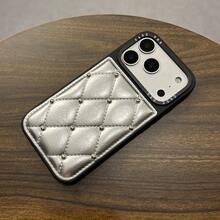 [Popular] Apple 17 Minimalist Case, Premium Diamond Quilted Leather, Phone 17 Case, Compatible With Phone 16 Pro Max/16/15 Pro/14/14 Pro/13 Pro, Shockproof Bumper Phone Cover, Drop And Scratch Protection